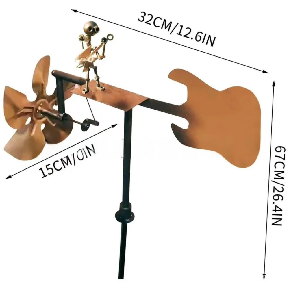 🔥Last Day 57% OFF🥁Handmade Metal Rock Band Windmill🎁