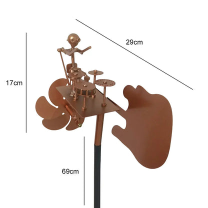 🔥Last Day 57% OFF🥁Handmade Metal Rock Band Windmill🎁